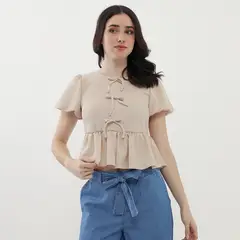 AMERICAN ABBEY - Blusa Manga Corta Mujer