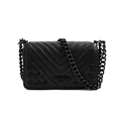 AMPHORA - Crossbody Muller Mujer Negro Y Textura