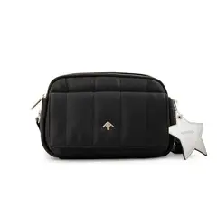 AMPHORA - Crossbody Marlene Mujer Negro Y Textura