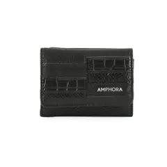 AMPHORA - Billetera Aina Mujer Negro