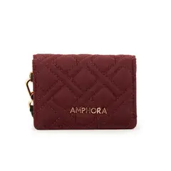 AMPHORA - Tarjetero Gambia Mujer Rojo