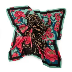 AMPHORA - Pañuelo Lotus Mujer Negro