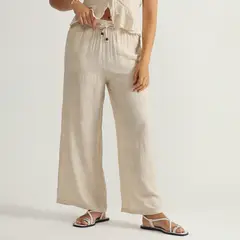 DOO AUSTRALIA - Pantalón Wide Leg Tiro Medio Mujer