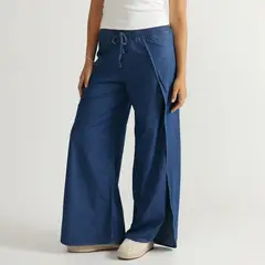 DOO AUSTRALIA - Pantalón Wide Leg Tiro Medio Mujer