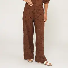 UNIVERSITY CLUB - Pantalon Broderie