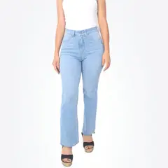 KAYRA POBLET - Jean Flare Tiro Alto Mujer