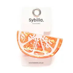 SYBILLA - Gancho Acrilico Naranja