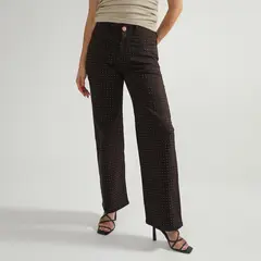 MOSSIMO - Jean Straight Tiro Alto Mujer