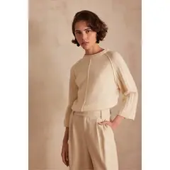 MAISON 123 - Chompa Manga Larga Mujer