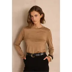 MAISON 123 - Polo Manga Larga Mujer