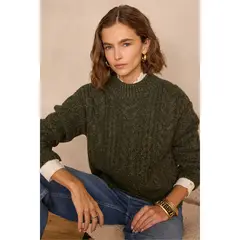 MAISON 123 - Chompa Manga Larga Mujer