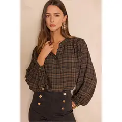 MAISON 123 - Blusa Manga Larga Mujer