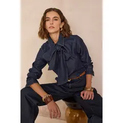 MAISON 123 - Blusa Manga Larga Mujer