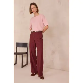 MAISON 123 - Pantalón Straight Tiro Alto Mujer