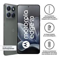 MOTOROLA - Celular Moto Edge 70 12GB + 512GB Gris