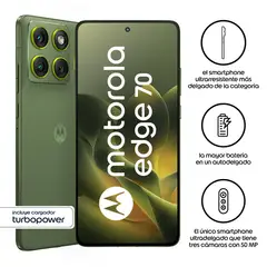 MOTOROLA - Celular Moto Edge 70 12GB + 512GB Verde
