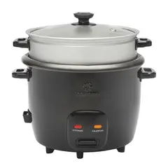 INDURAMA - Olla arrocera vapor negra 2.2 LT OAI22N