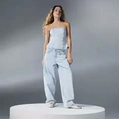 SYBILLA - Jean Balloon Tiro Alto Mujer