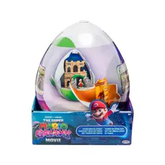 NINTENDO - Super Mario Galaxy Pelicula Mini Playset Huevo De Yoshi Con Figura 4 cm
