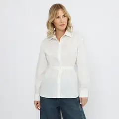 APOLOGY - Blusa Manga Larga Cinturón Mujer x MiradaTrendy