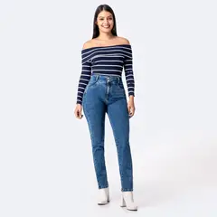 Pionier - Jean Slim Tiro Alto Mujer