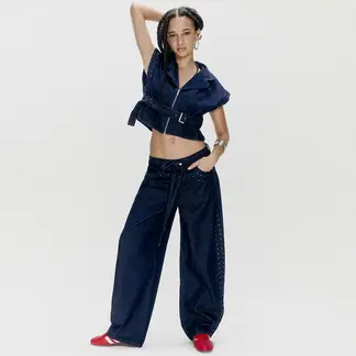 DENIMLAB - Jean Baggy Tiro Medio Mujer