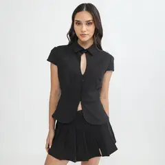 SYBILLA - Blusa Manga Corta Mujer