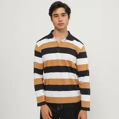 AMERICAN ABBEY - Polo Manga Larga Casual Hombre