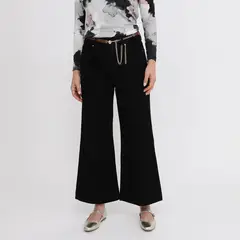 STEFANO COCCI - Jean Wide Leg Tiro Medio Mujer