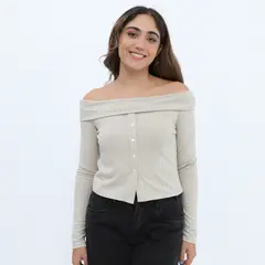 DENIMLAB - Top Manga Larga Mujer