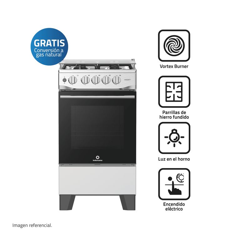 Cocina a gas 50 cm N Cassat
