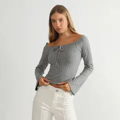 SYBILLA - Polo Manga Larga Mujer