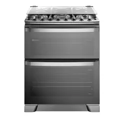 ELECTROLUX - Cocina doble horno Gas 5 Hornillas PerfectCook 360, Triple llama 76cm F5EDG