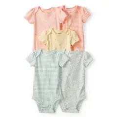 CARTERS - Body Pack X5 Bebé Niña Algodón