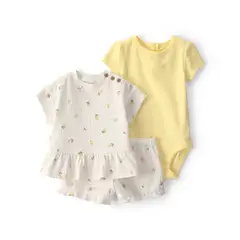 CARTERS - Conjunto 3 Piezas Bebé Niña Algodón