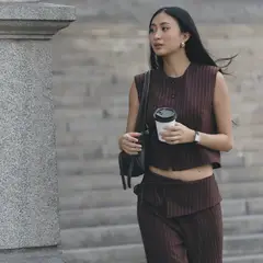 SYBILLA - Pantalón Regular Medio Mujer