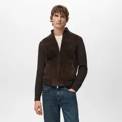 MANGO - Cardigan Manga Larga Hombre