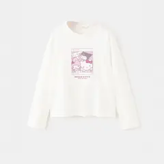 MANGO KIDS - Polo Niña Manga Larga Algodón Hello Kitty