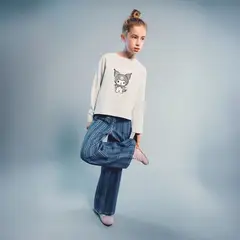 MANGO KIDS - Polo Niña Manga Larga Algodón Kuromi