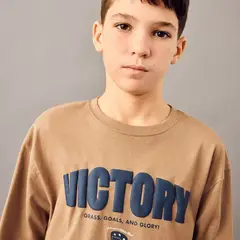 MANGO KIDS - Polo Niño Manga Larga Algodón