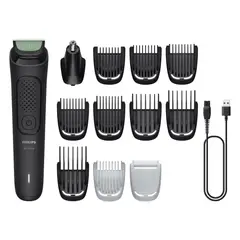 PHILIPS - Multigroom Serie 3000, 12 accesorios lavables