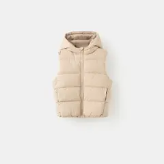 MANGO KIDS - Chaleco Bebé Niño con Capucha