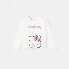 MANGO KIDS - Polo Niña Manga Larga Algodón Hello Kitty