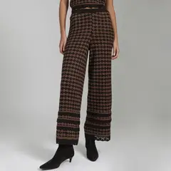 BASEMENT - Pantalón Wide Leg Tiro Alto Mujer Jorge Luis Salinas