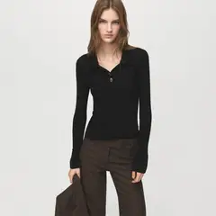 MANGO - Chompa Manga Larga Mujer