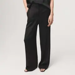 MANGO - Pantalón Straight Tiro Medio Mujer