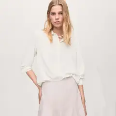 MANGO - Blusa Manga Larga Mujer