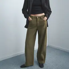 MANGO - Jean Wide Leg Tiro Alto Mujer