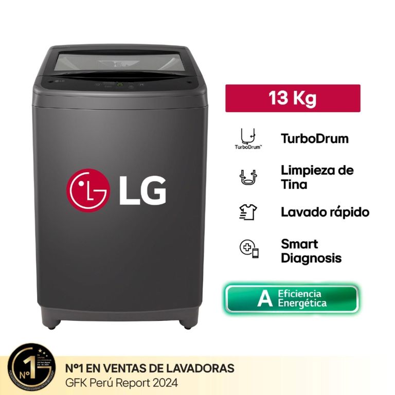 Lavadora 13KG Carga Superior Negro WT13BVTB