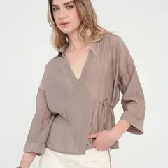 NAF NAF - Blusa Manga Larga Mujer